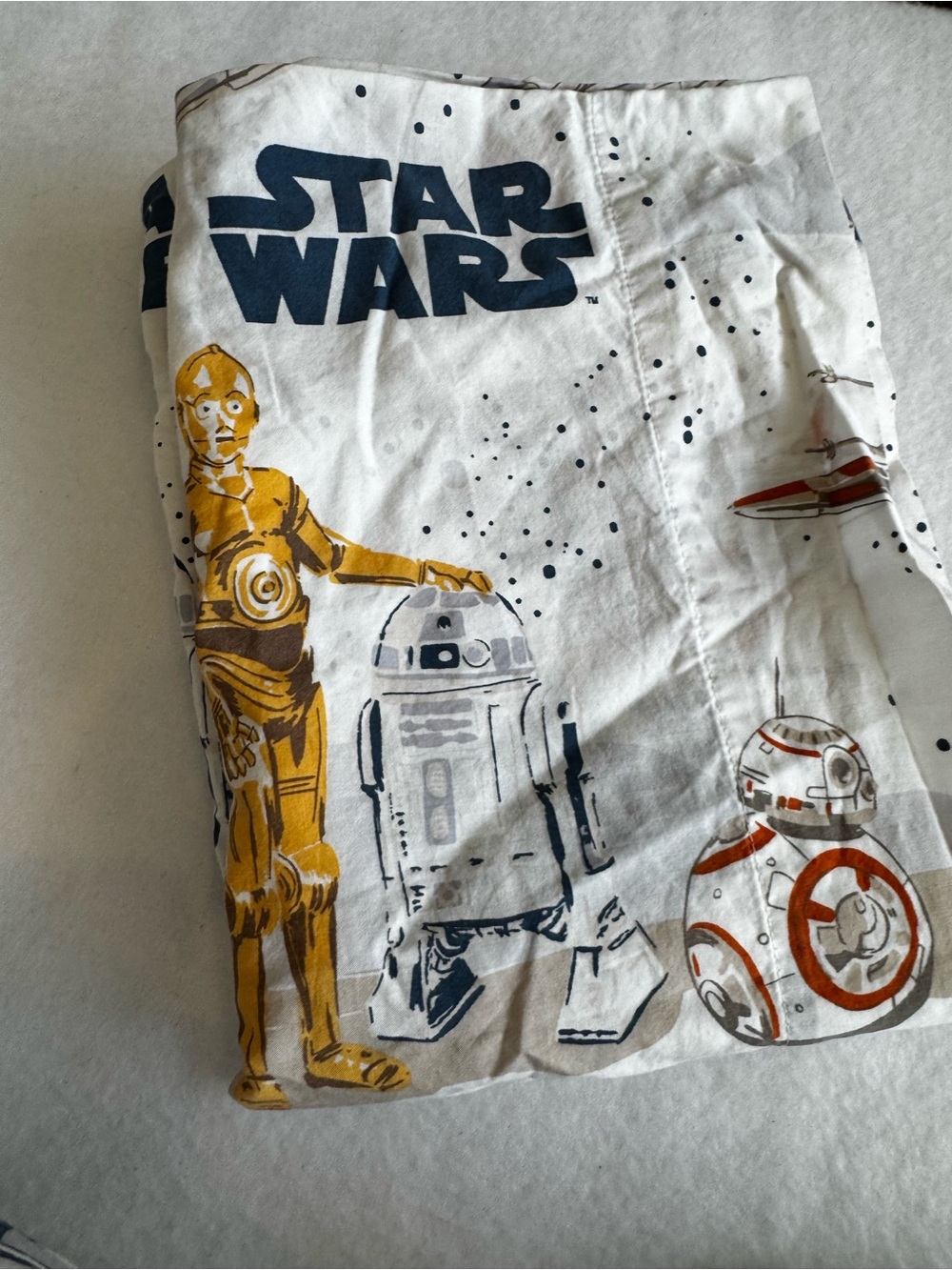 Pottery Barn Kids-Star Wars 100% Organic Cotton Galactic Sheet Set- Size Full - Picture 4 of 6